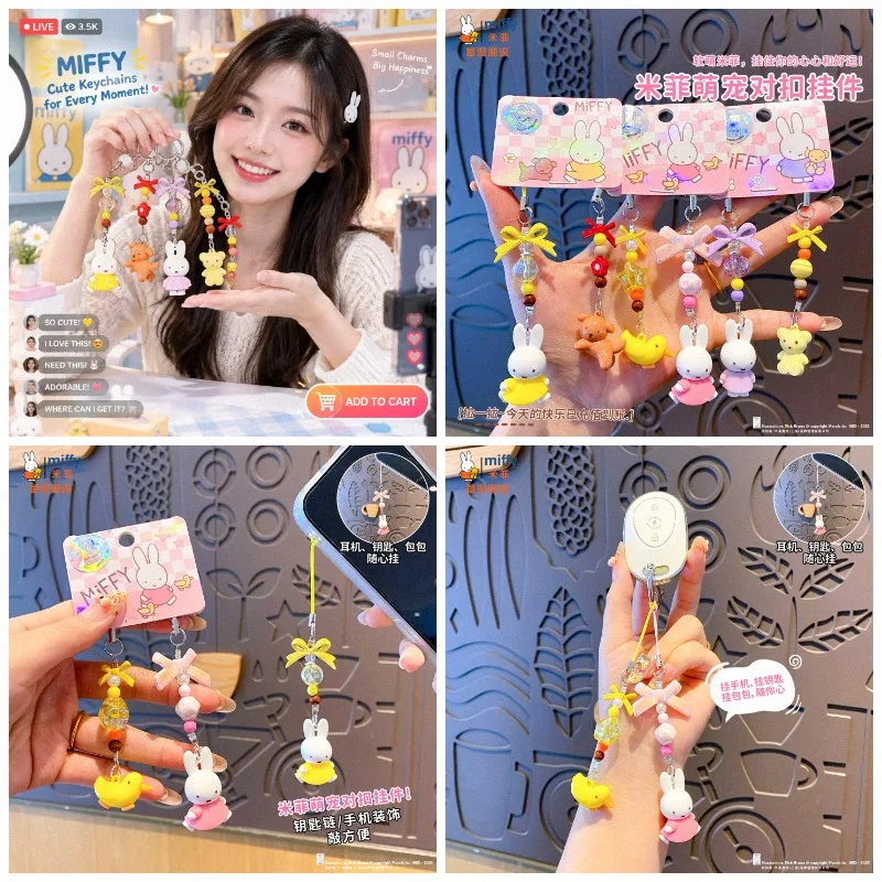 Fashion Backpack Women - MIFFY Pluche Sleutelhanger Bunny Hanger Tas