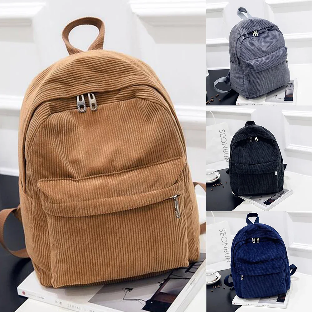 Fashion Backpack Women - Nieuwe trend rugzak mode dames corduroy