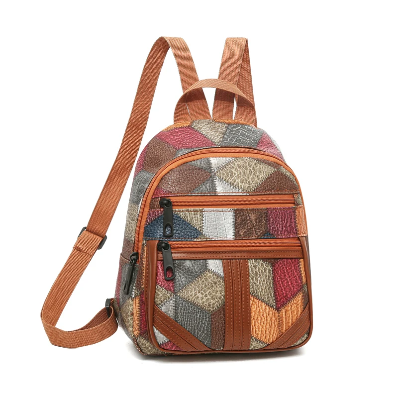 Stijlvolle patchwork rugzak vo - Fashion Backpack Women recensie en prijs