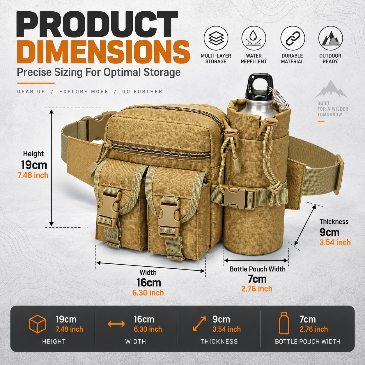 Multifunctionele tactische heu - Hiking Backpack Waterproof recensie en prijs