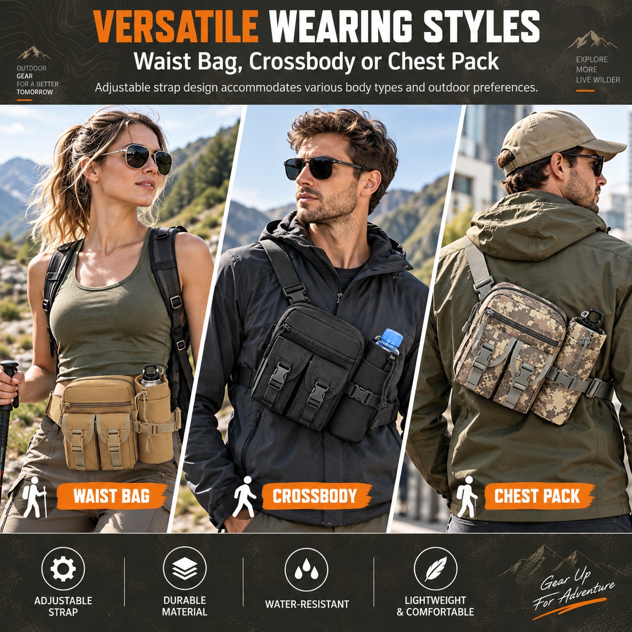 Multifunctionele tactische heu - Hiking Backpack Waterproof recensie en prijs